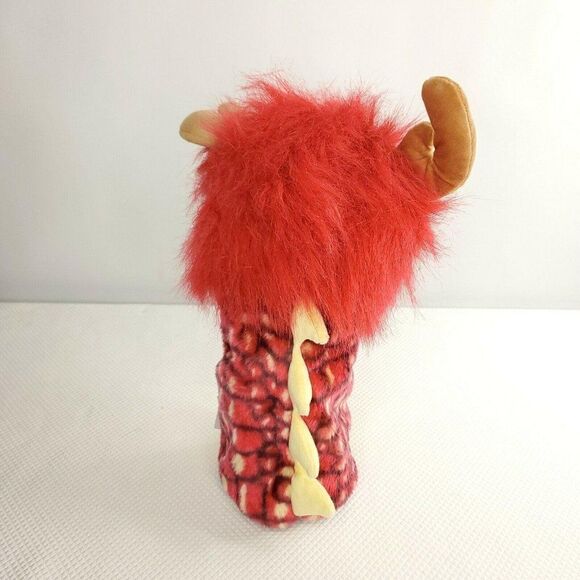Daphne Dragon Hand Puppet Red Orange Yellow Handmade - Picture 3 of 5